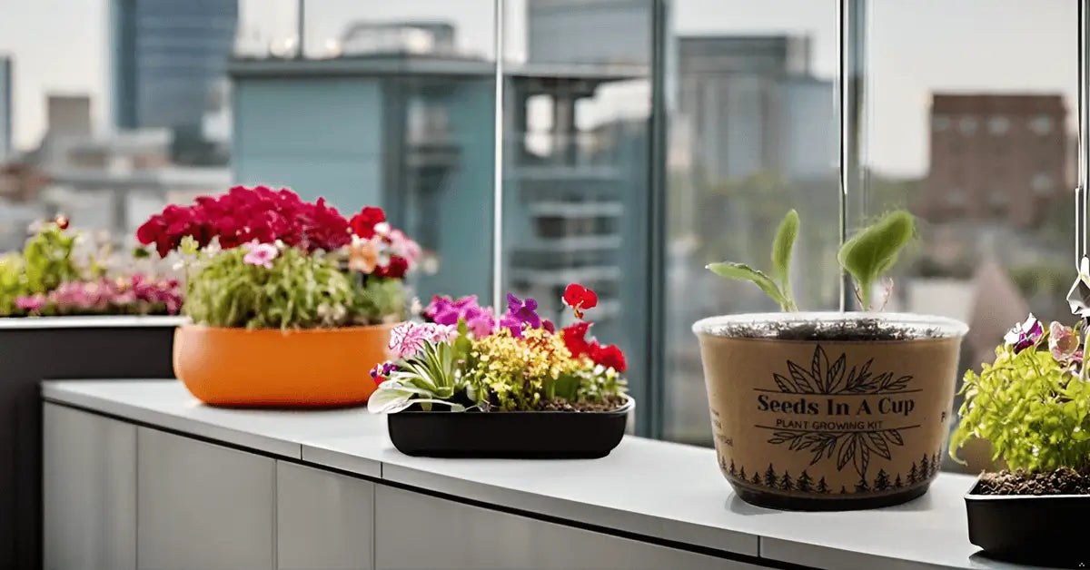 Seeds in a cup plant and tree grow Kit easy to use and affordable