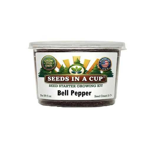 Seeds In A Cup Green Beans (Phaseolus vulgaris) Grow Kit - Complete seed starter with recyclable planter, non-GMO seeds, and real potting soil. Hand-assembled in Cleveland, Ohio, USA.