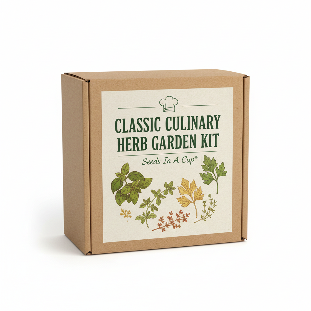 kitchen herb garden seeds Classic Culinary Herb Garden Kit
