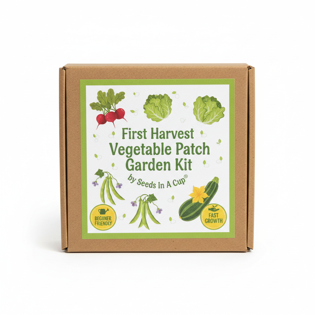 fruit and vegetable garden seeds First Harvest Vegetable Patch Garden Kit