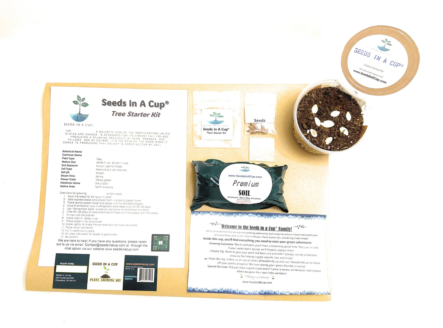 25 Pack of Seeds In A Cup | Vegetable & Herb Kit - Seeds In A Cup®