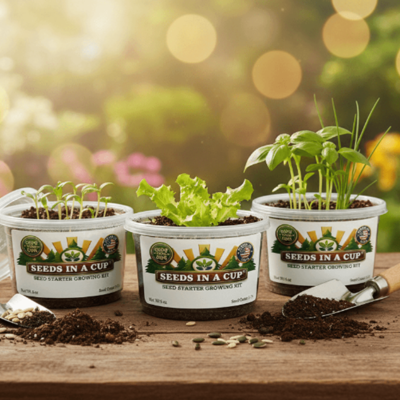 Plant Growing Kits for Vegetables and Herbs - Starter Seed Kits