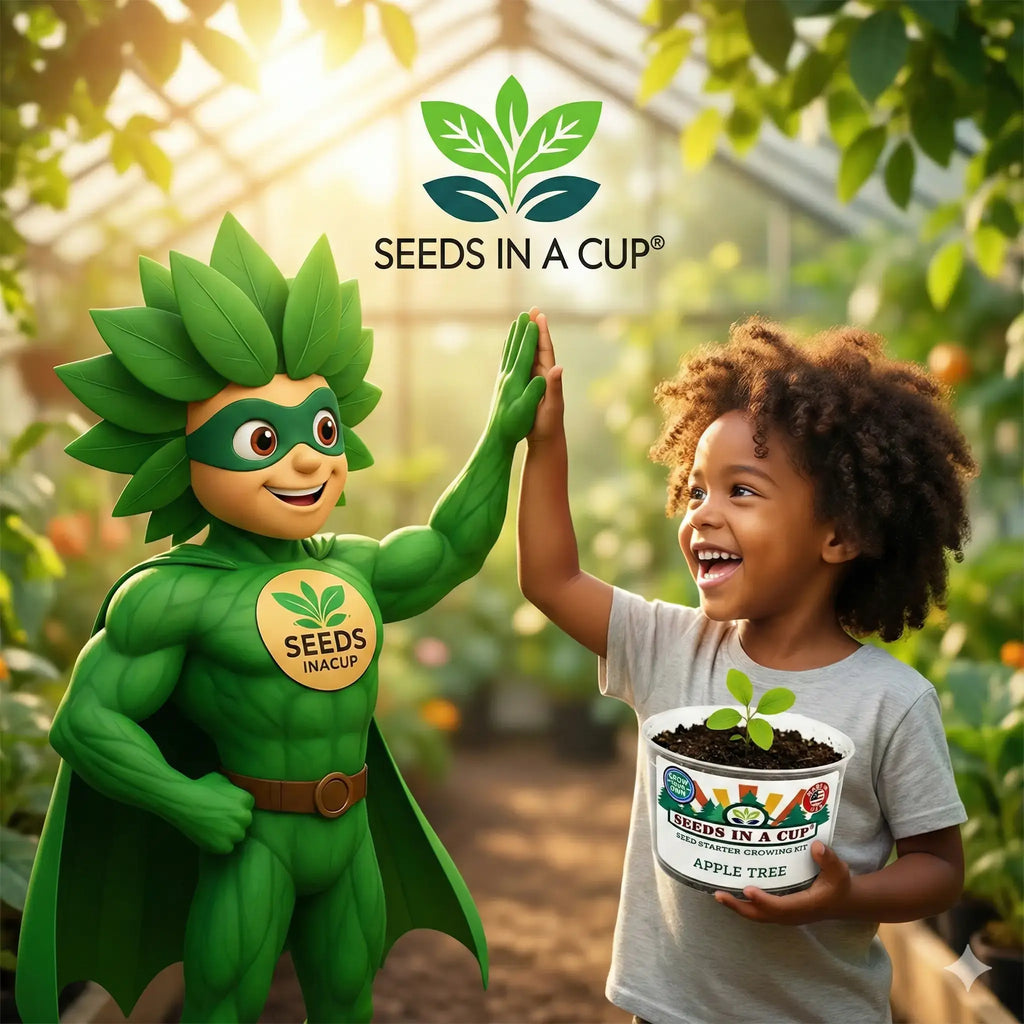  STEM gardening project for children: Planting Cabbage (Brassica oleracea var. capitata) indoors by hydrating the real soil and planting hand picked cabbbage seeds  in the recyclable planter.