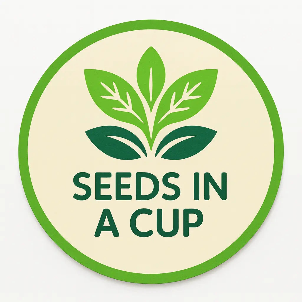 Complete Seeds In A Cup Banana Pepper growing system: recyclable planter, premium soil, and non-GMO Capsicum annuum seeds. Indoor seed starter kit manufactured in Cleveland, Ohio, USA.