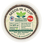 Seeds in a Cup complete indoor seed starter growing kit with premium soil and non-GMO seeds, Made in USA.