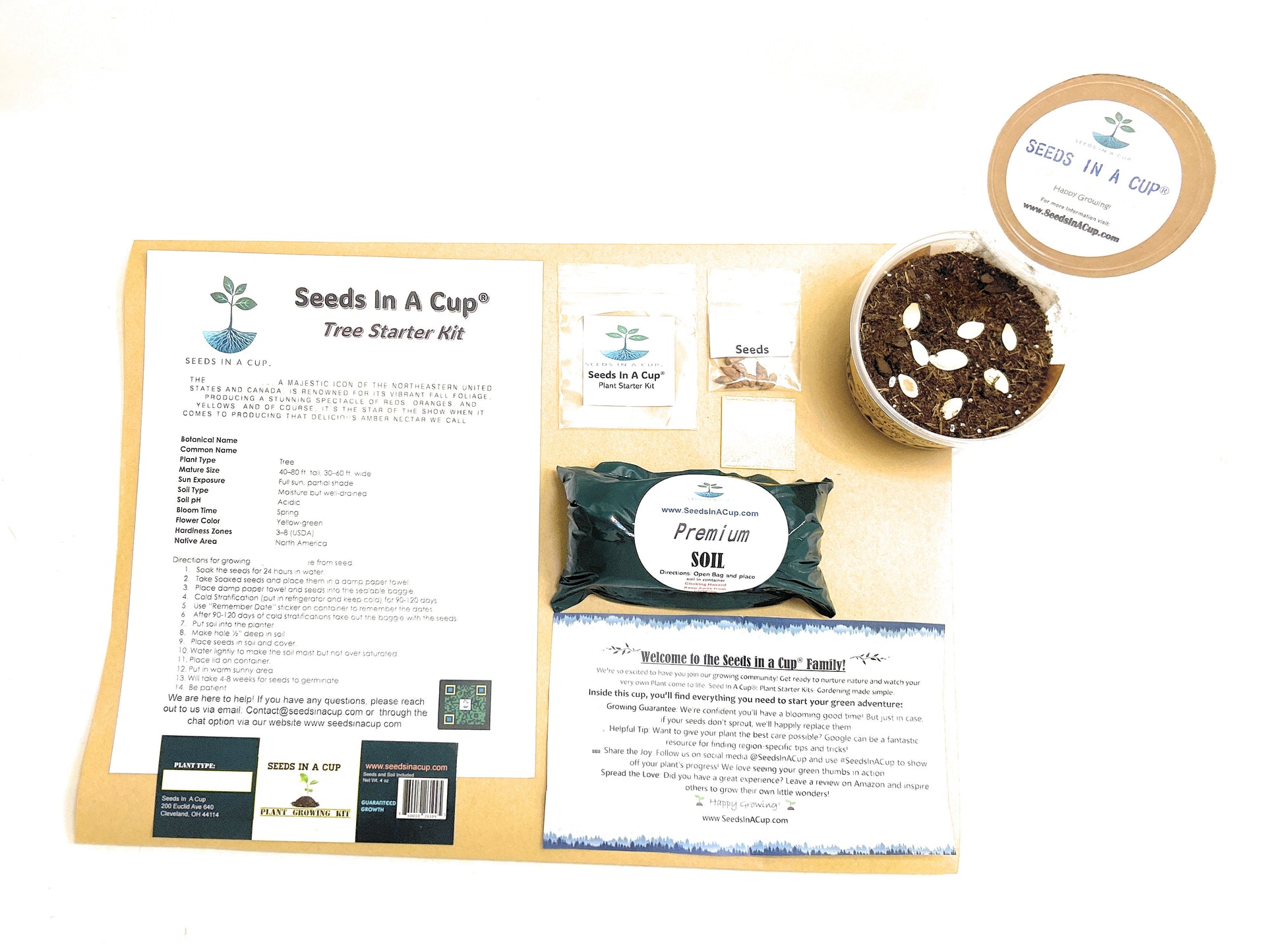 25 Pack of Seeds In A Cup | Vegetable & Herb Kit - Seeds In A Cup®