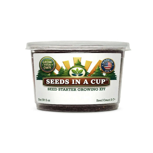 Seeds In A Cup American Sycamore Tree (Platanus occidentalis) Grow Kit - Complete seed starter with recyclable planter, non-GMO seeds, and real potting soil. Hand-assembled in Cleveland, Ohio, USA.