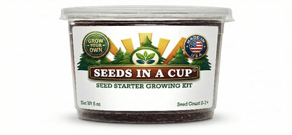 How to plant Banana Pepper (Capsicum annuum) seeds: Step-by-step seed starting process using the Seeds In A Cup grow kit with real soil and moisture-retaining lid.