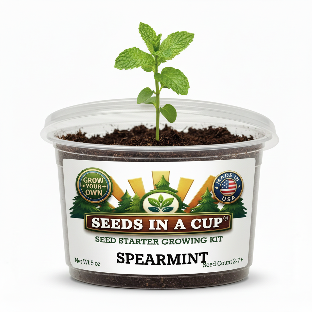 Spearmint Seed Starter Kit with Growing Sprout