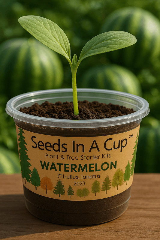 Watermelon | Plant Seed Starter Grow Kit | Seeds In A Cup® Seed Germination Kit grow kit by Seeds In A Cup - Plant GRow Kit Tree GRow Kit Seed